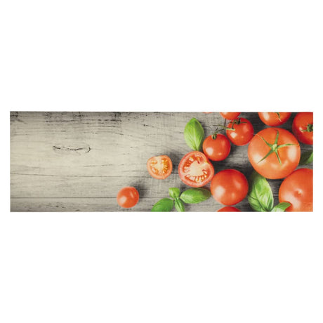 Vidaxx tapis de cuisine lavable imprimé tomate 60x180 cm velours