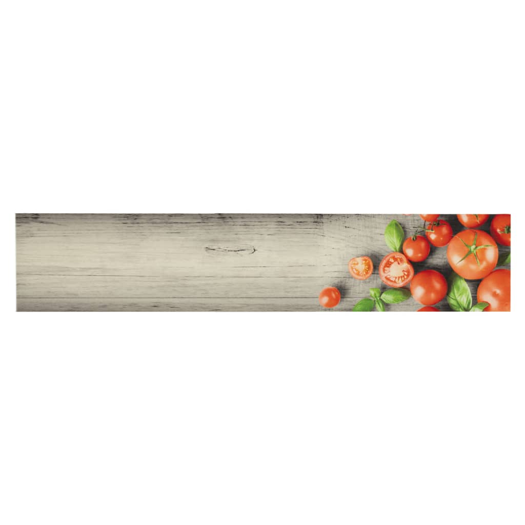 Vidaxx tapis de cuisine lavable imprimé tomate 60x300 cm velours