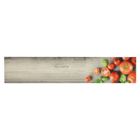Vidaxx tapis de cuisine lavable imprimé tomate 60x300 cm velours