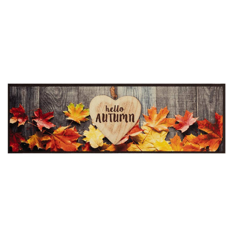 Vidaxx tapis de cuisine lavable imprimé automne 60x180 cm velours