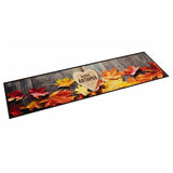 Vidaxx tapis de cuisine lavable imprimé automne 60x300 cm velours