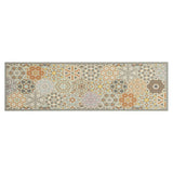 Vidaxx tapis de cuisine lavable hexagone imprimé pastel 45x150 cm velours