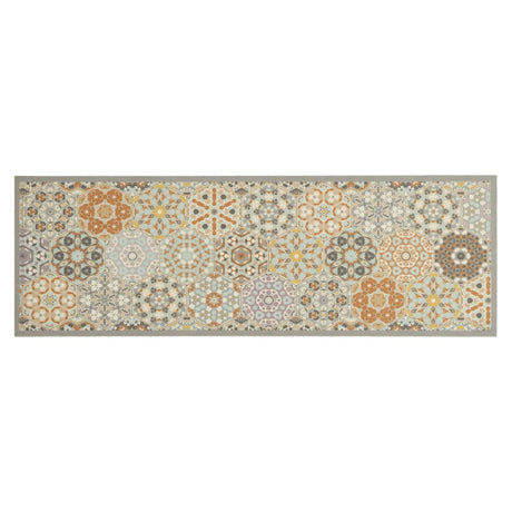 Vidaxx tapis de cuisine lavable hexagone imprimé pastel 60x180 cm velours