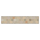 Vidaxx tapis de cuisine lavable hexagone imprimé pastel 60x300 cm velours