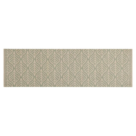 Vidaxx tapis de cuisine lavable imprimé feuilles 45x150 cm velours