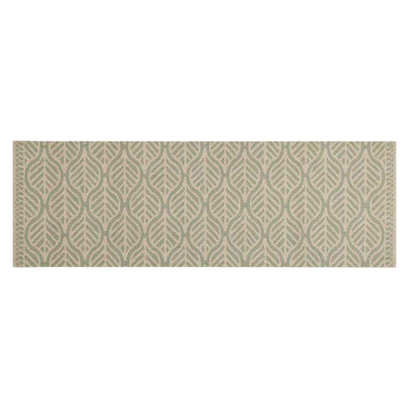 Vidaxx tapis de cuisine lavable imprimé feuilles 60x180 cm velours