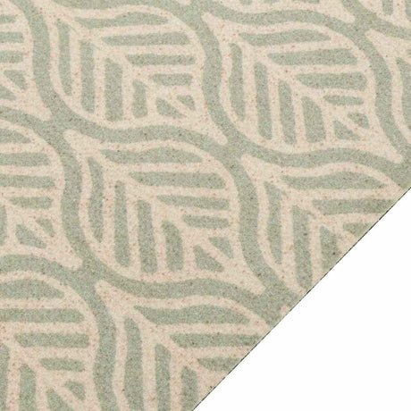 Vidaxx tapis de cuisine lavable imprimé feuilles 60x180 cm velours