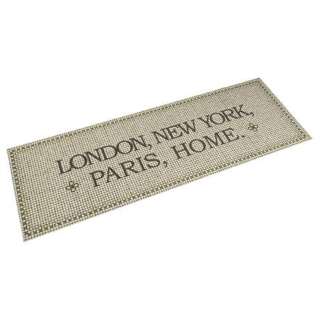 Vidaxx tapis de cuisine lavable texte maison 45x150 cm velours