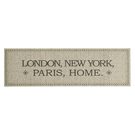 Vidaxx tapis de cuisine lavable texte maison 45x150 cm velours