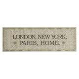 Vidaxx tapis de cuisine lavable texte maison 60x180 cm velours