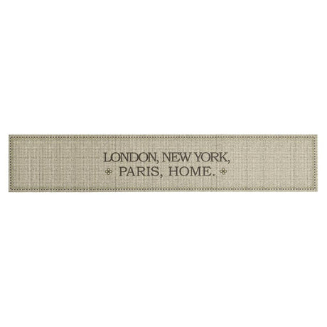 Vidaxx tapis de cuisine lavable texte maison 60x300 cm velours