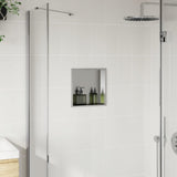 Vidaxl Shower 32x32x9 cm de acero inoxidable de color plateado