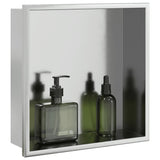 Vidaxl Shower 32x32x9 cm de acero inoxidable de color plateado