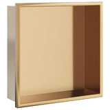 Niche de douche Vidaxx 32x32x9 cm acier inoxydable brossé doré