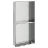 Niche de douche Vidaxx 32x62x9 cm acier inoxydable argent brossé