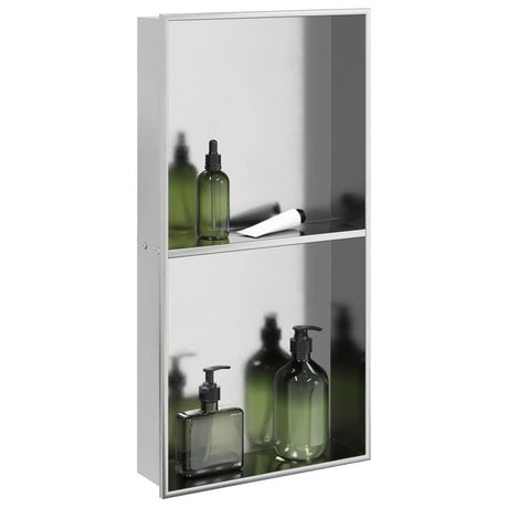 Niche de douche Vidaxx 32x62x9 cm acier inoxydable argent brossé