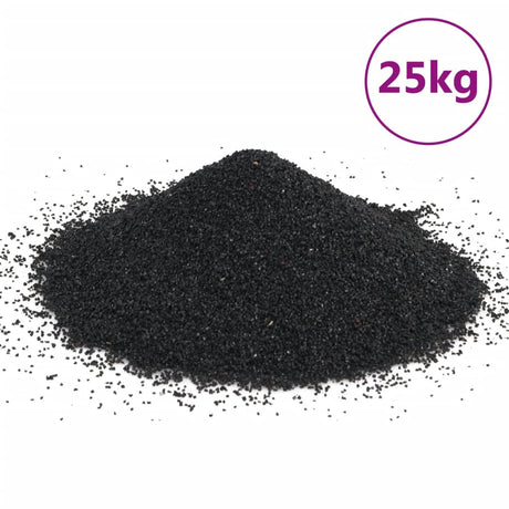 Vidaxx sable d'aquarium 25 kg 0,2-2 mm noir