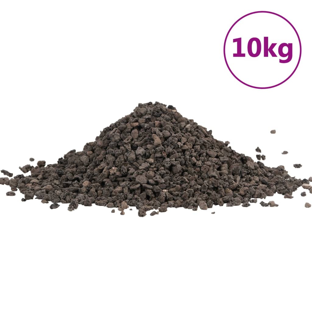 Vidaxx gravier de basalte 10 kg 5-8 mm noir