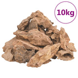 VidaXL pierre de lave 10 kg 1-10 cm marron