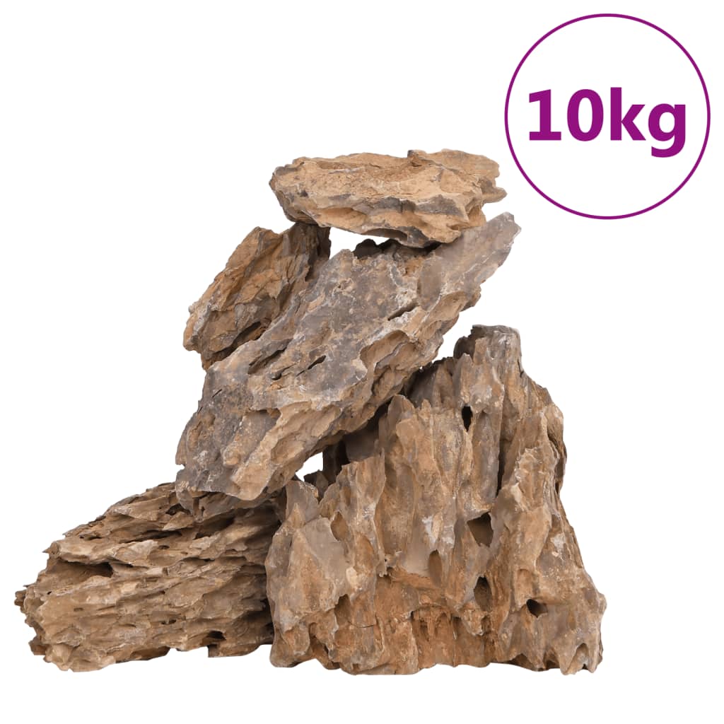 Vidaxl drakenstenen gemende kleur 10 kg 10-30 cm