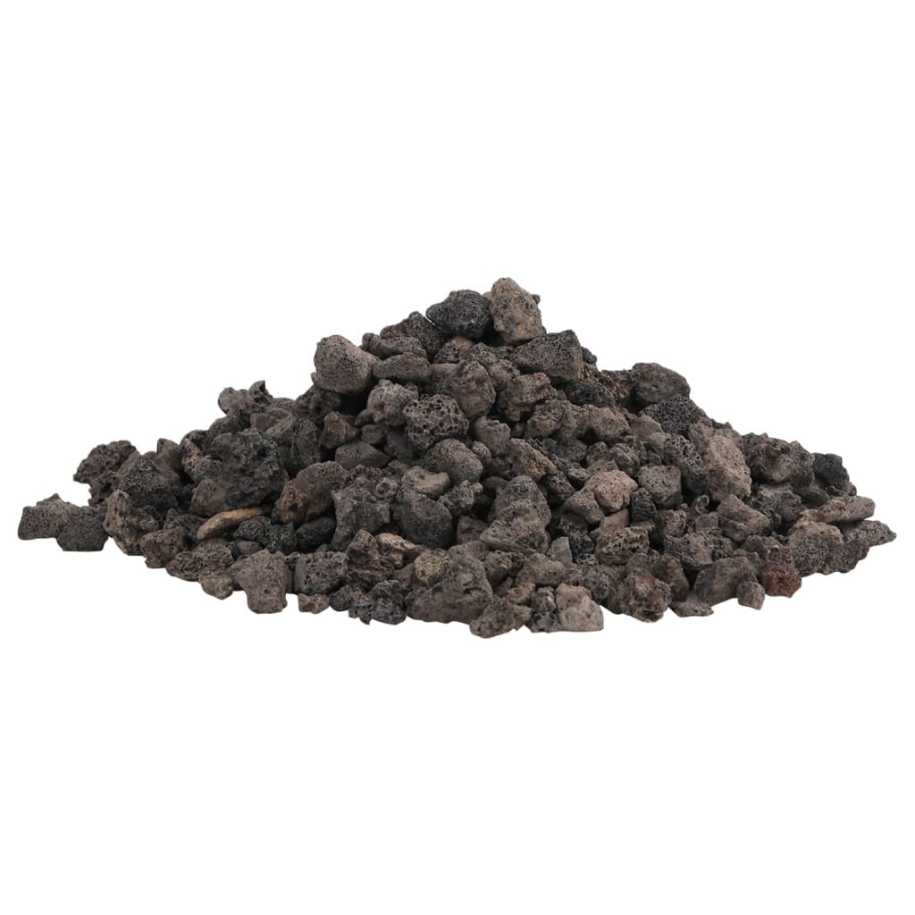 VidaXL pierres de lave 10 kg 1-2 cm noir