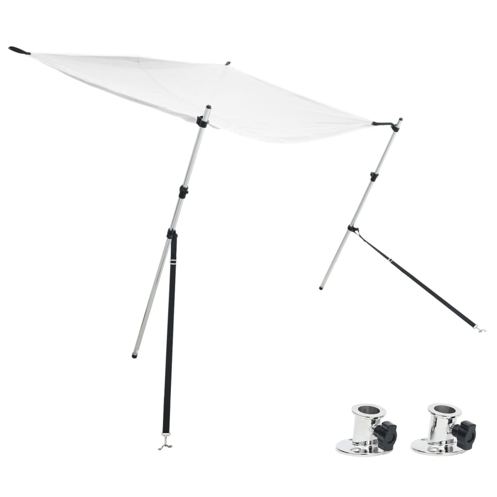 VidaXL ensemble de toiles d'ombrage T-top 170x170x(113-182.5) cm blanc