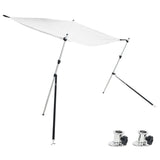 VidaXL ensemble de toiles d'ombrage T-top 170x170x(113-182.5) cm blanc