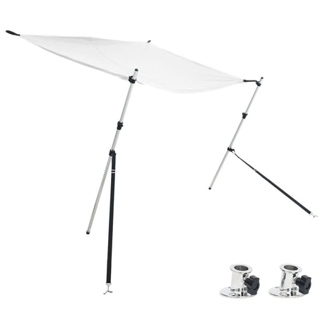 VidaXL ensemble de toiles d'ombrage T-top 170x170x(113-182.5) cm blanc