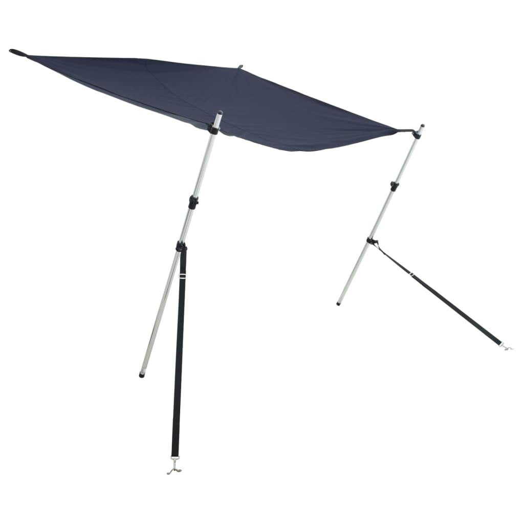 VidaXL ensemble de toile d'ombrage T-top 170x170x(113-182.5) cm bleu