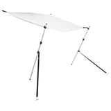 VidaXL ensemble de toile d'ombrage T-top 174x205x(115-194) cm blanc