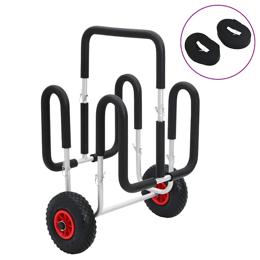 Vidaxl sup trolley pour planche de surf 45 kg aluminium