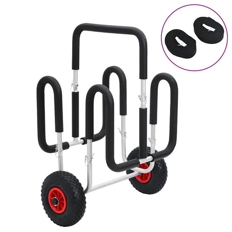 Vidaxl sup trolley pour planche de surf 45 kg aluminium