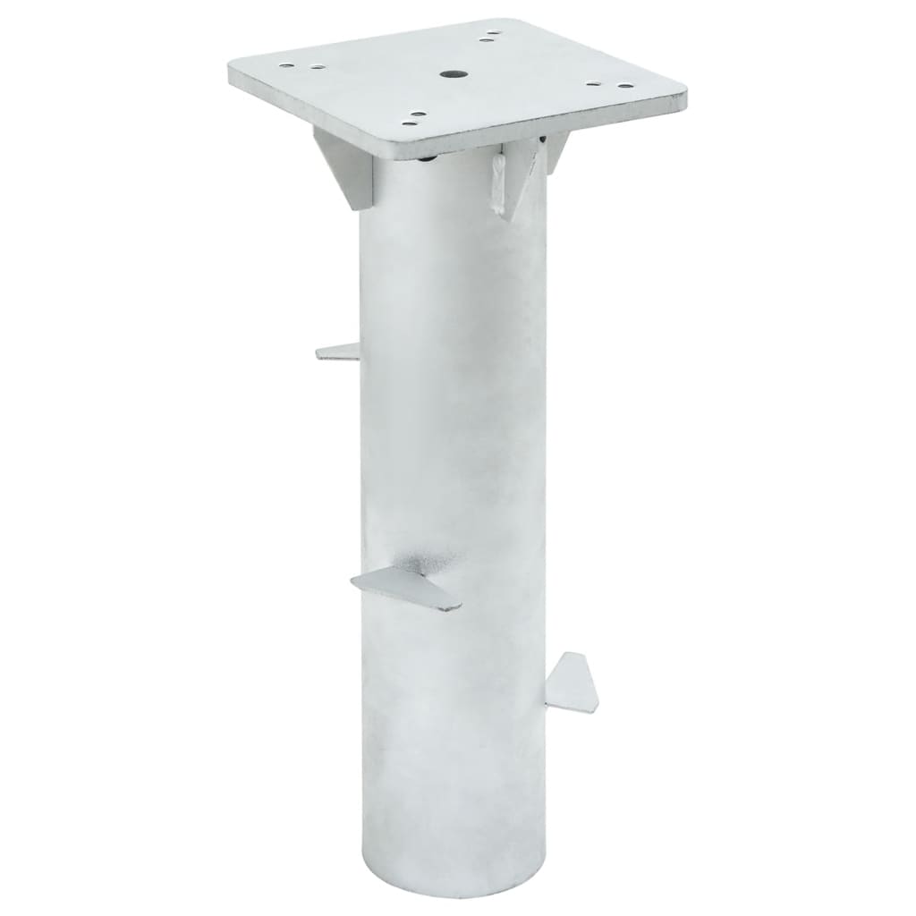 Vidaxx pied de parasol pour enterré 16x16x39,5 cm acier argenté