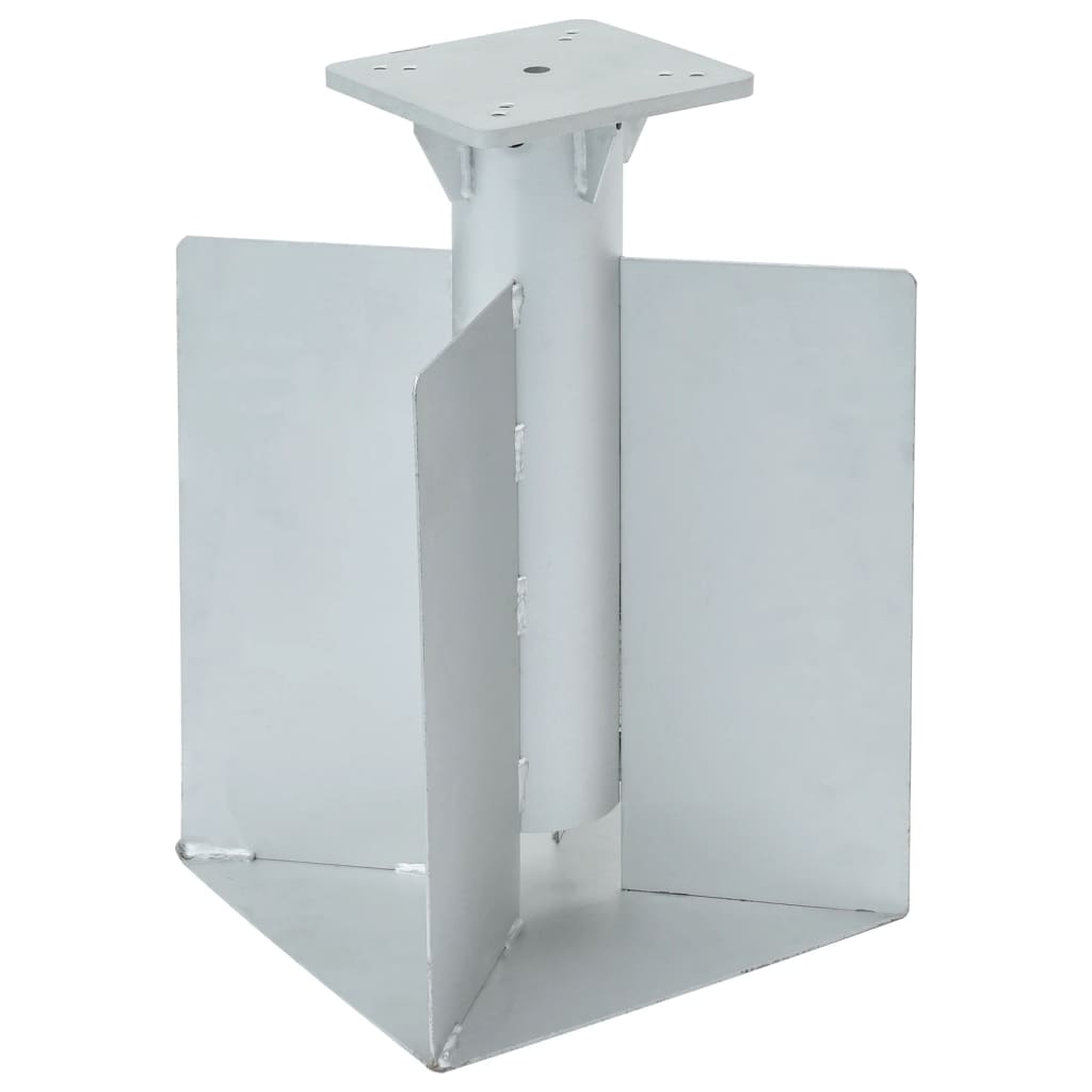 Vidaxx pied de parasol pour enterré 27,5x27,5x45 cm acier couleur argent