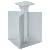 Vidaxx pied de parasol pour enterré 27,5x27,5x45 cm acier couleur argent
