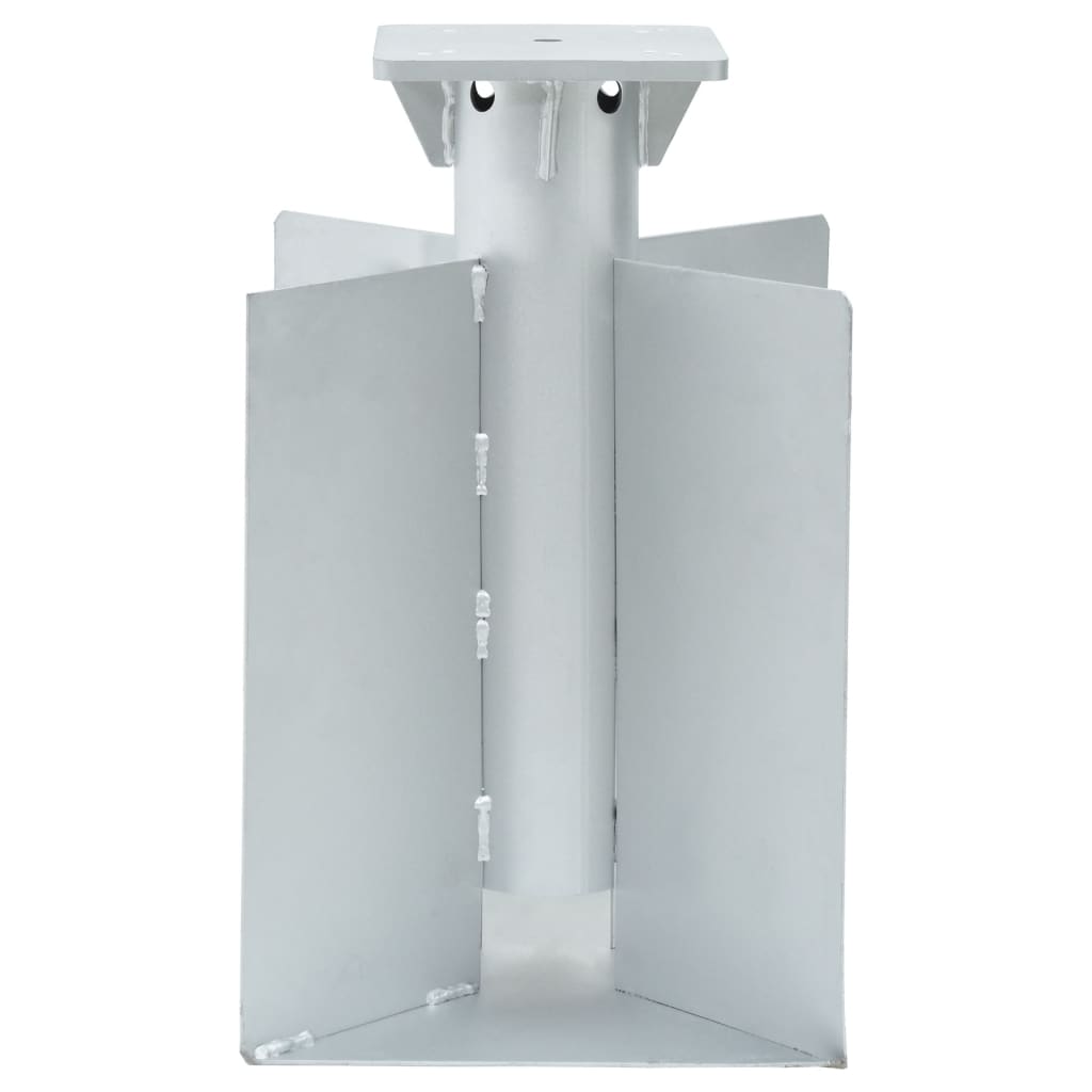 Vidaxx pied de parasol pour enterré 27,5x27,5x45 cm acier couleur argent
