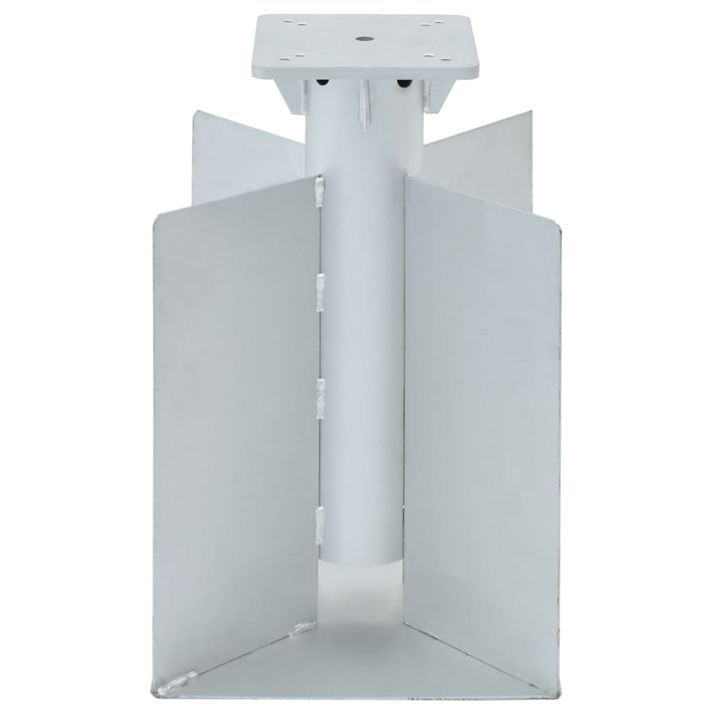 Vidaxx pied de parasol pour enterré 27,5x27,5x45 cm acier couleur argent