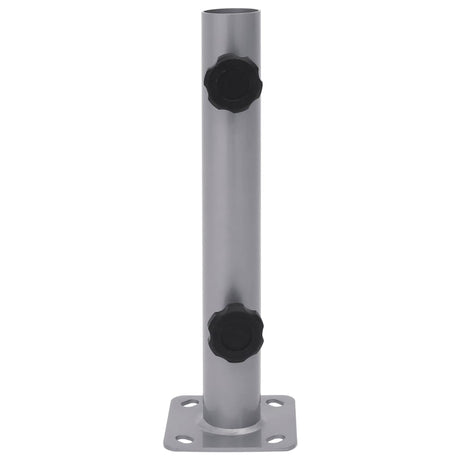 Pied de parasol Vidaxx pour mât ø32 34 38 mm acier argenté