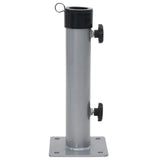 Pied de parasol Vidaxx pour mât ø38 48 mm acier argenté