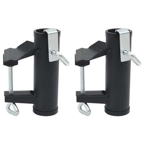Vidaxx pinces de parasol pour balcon 2 pcs 25-38 mm acier