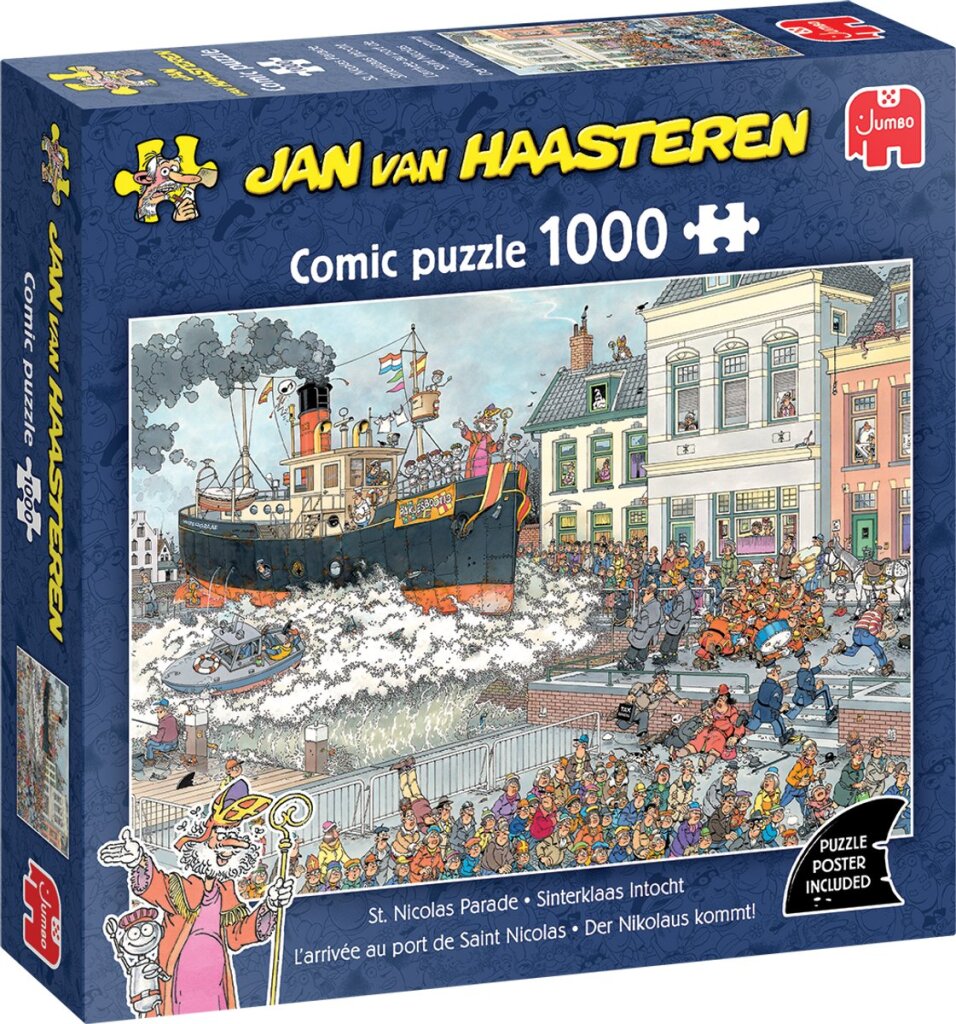 Puzzle Jan van Haasteren - Arrivée de Sinterklaas - 1000 pcs.