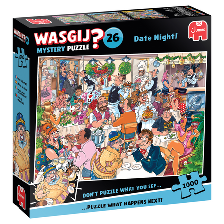 Puzzle Jumbo Wasgij Mystery 26 - Rendez-vous nocturne !, 1000 pcs.
