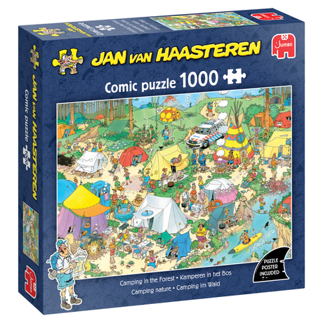 Puzzle Jumbo Jan van Haasteren - Camping dans les bois, 1000 pcs.