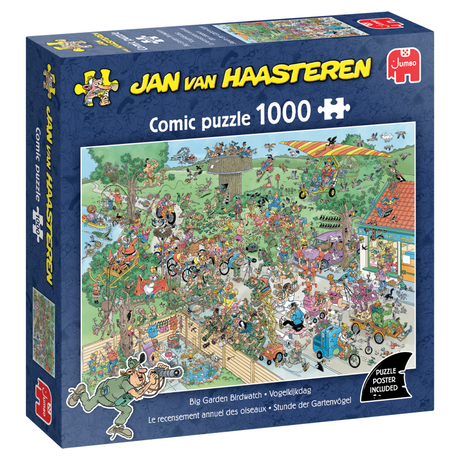 Puzzle Jumbo Jan van Haasteren Journée d'observation des oiseaux 1000 pièces