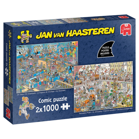 Puzzle Jumbo Jan van Haasteren - la quincaillerie et la rénovation, 2x1000 pcs.