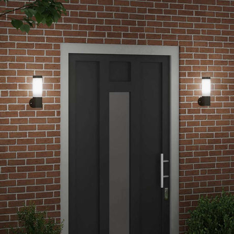 Vidaxx applique d'extérieur 2 pcs noir 12 x 8,5 x 27 cm