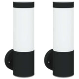 Vidaxx applique d'extérieur 2 pcs noir 12 x 8,5 x 27 cm