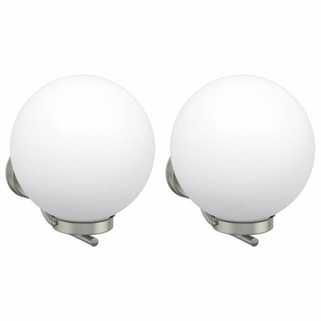Vidaxx applique d'extérieur 2 pcs argent 29 x 25 x 33 cm