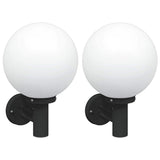 Vidaxx applique d'extérieur 2 pcs noir 28 x 25 x 38 cm