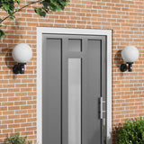 Vidaxx applique d'extérieur 2 pcs noir 28 x 25 x 38 cm
